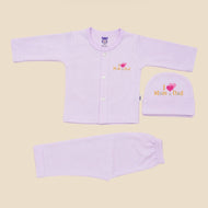 0-3 Months Baby Cotton Suit (3in1)
