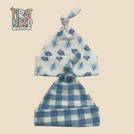 Baby Boy Cotton Beanie Caps (pack of 2)
