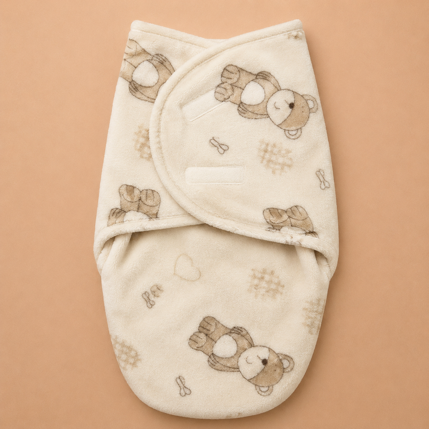 Baby winter fleece swaddle 0-3