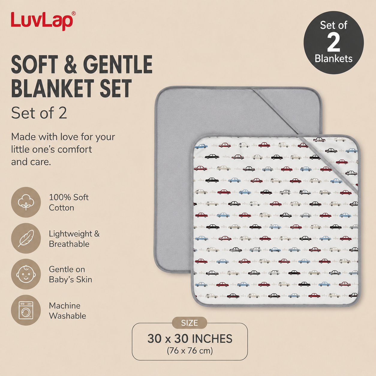 Soft Baby blanket Set