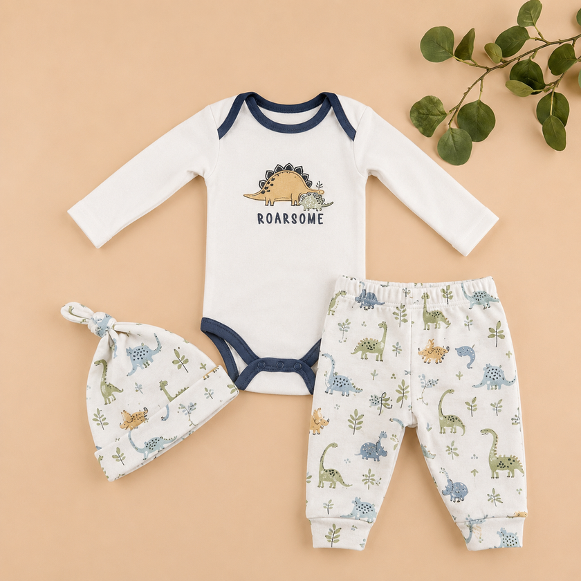 3In1 baby bodysuit set