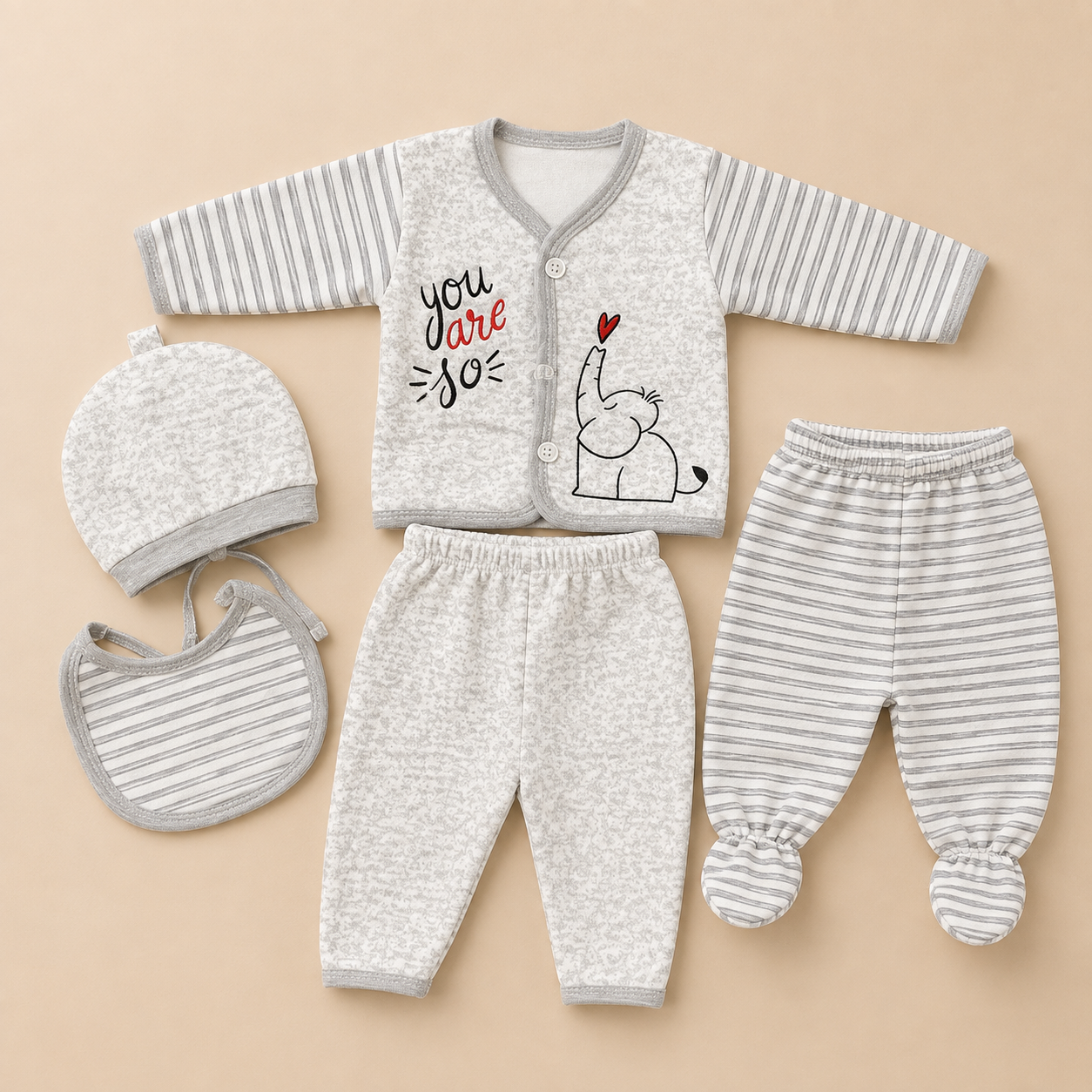 Imported 5 pcs newborn Fleece set