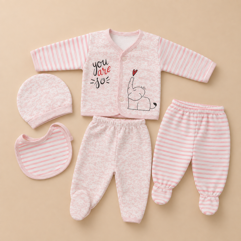 Imported 5 pcs newborn Fleece set