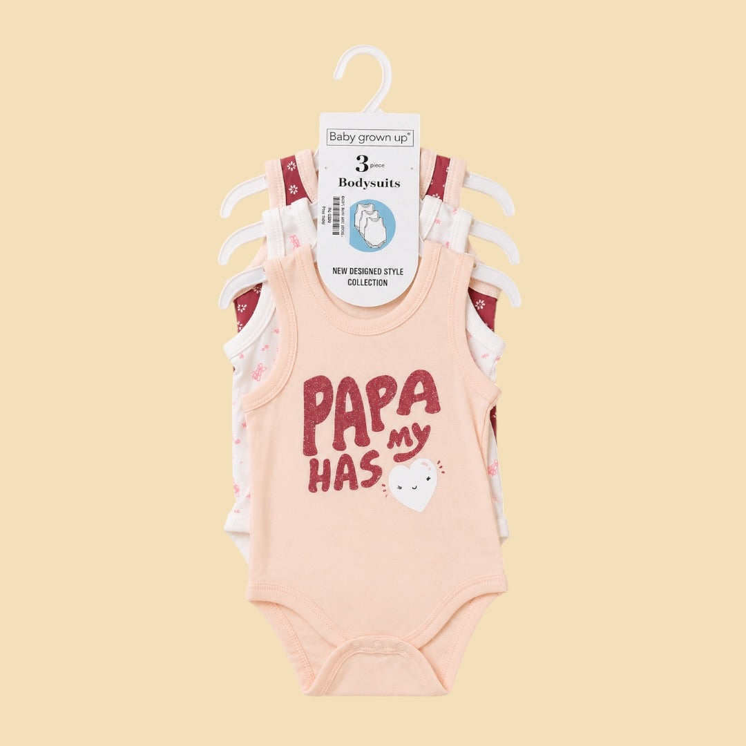 (0-3 Months ) 3 Pcs Imported thai Body suit