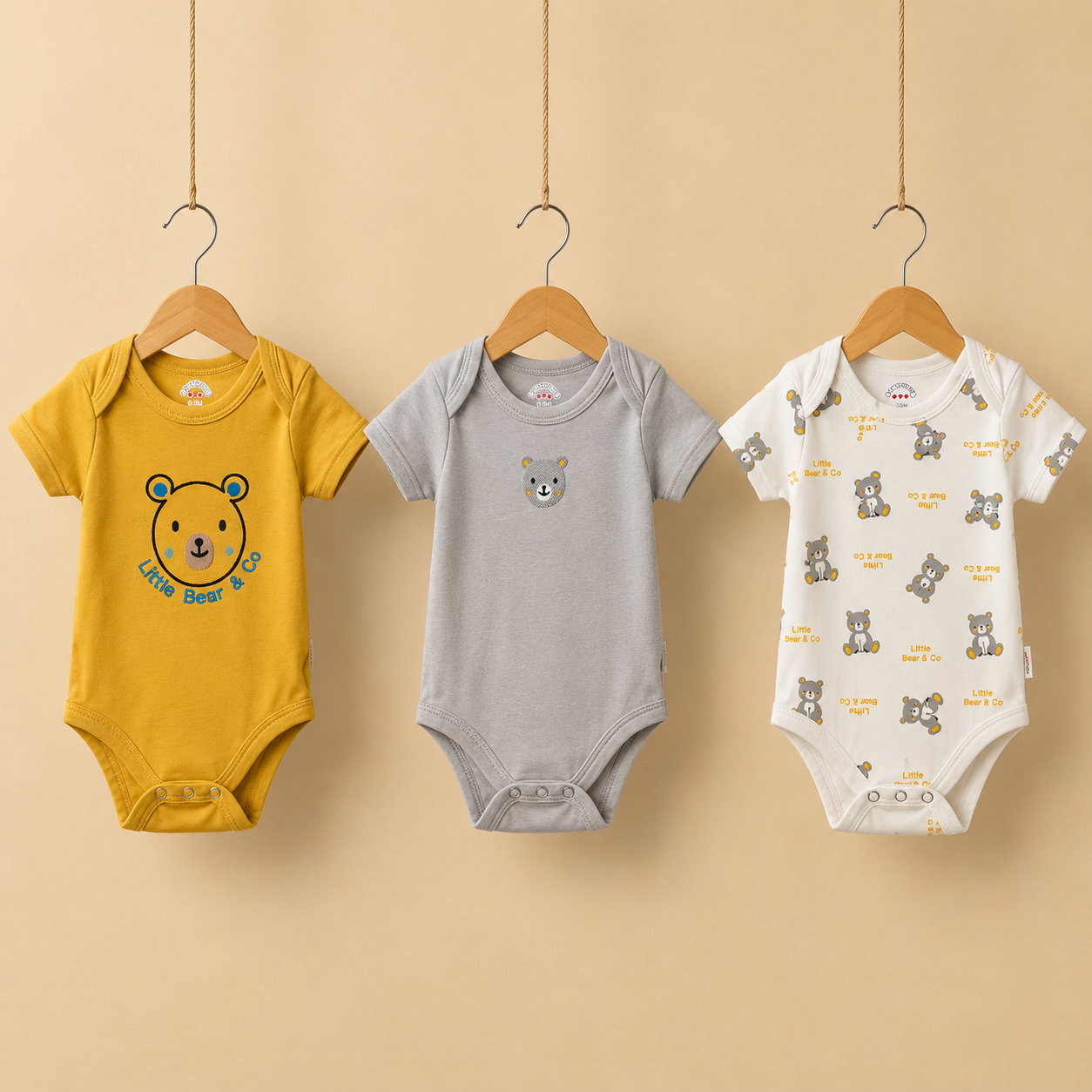 Pack of 3 baby Bodysuit