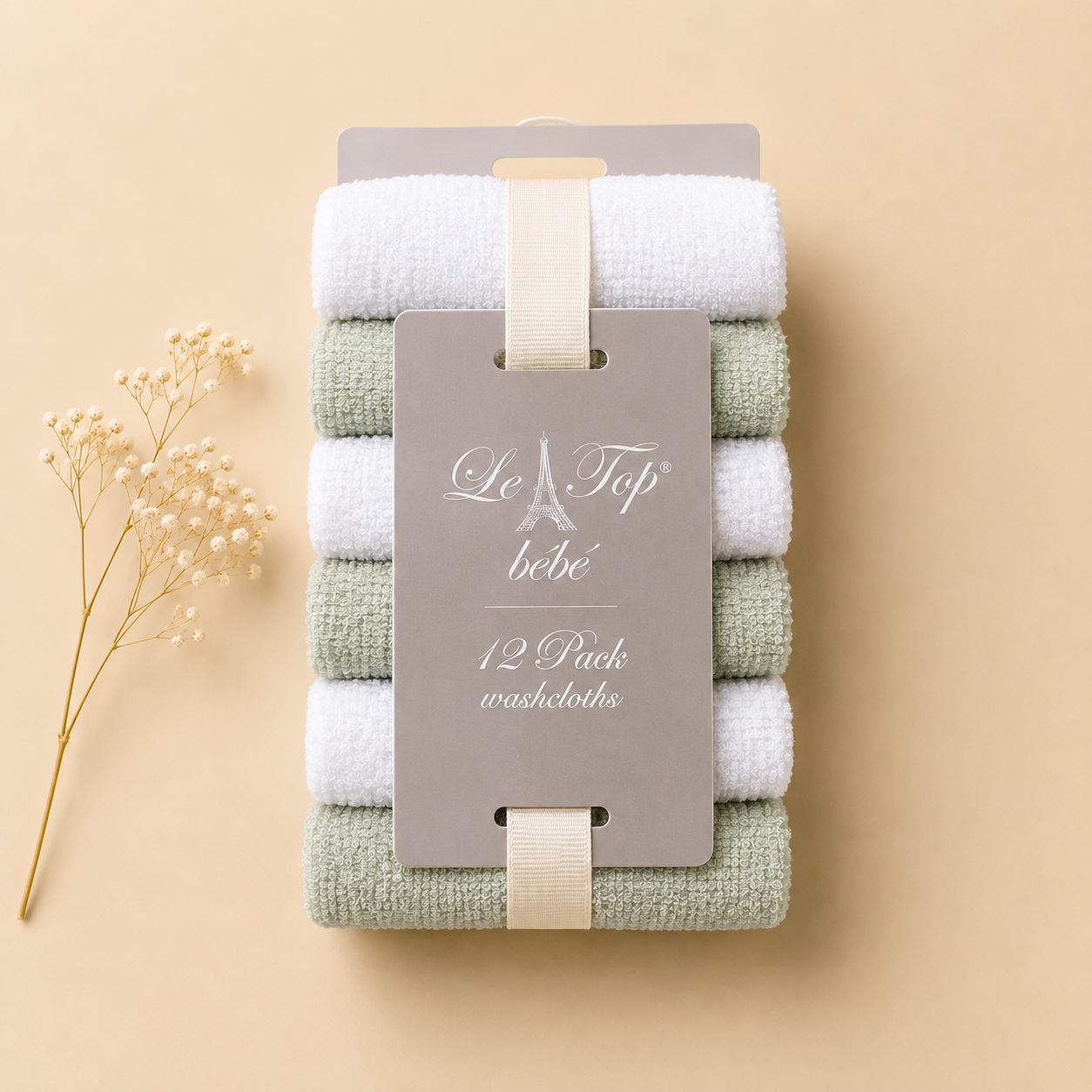 Pack of 12 wash clothes