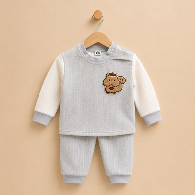 Baby winter fleece suit