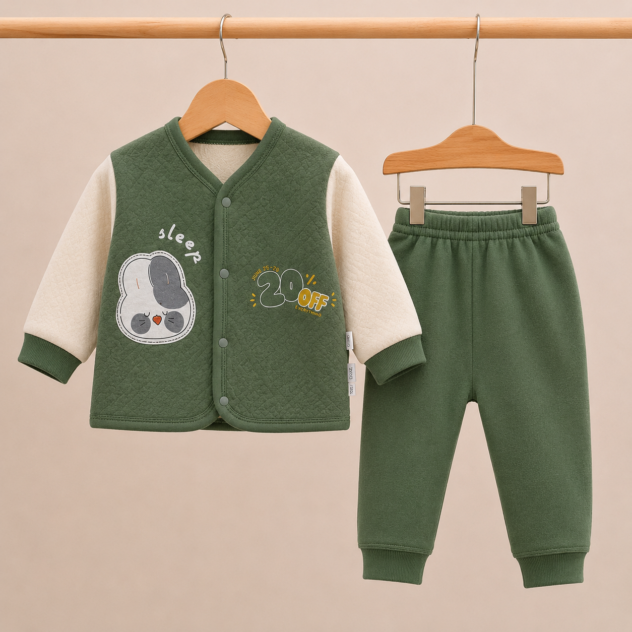 Winter fleece 0-6 months suit
