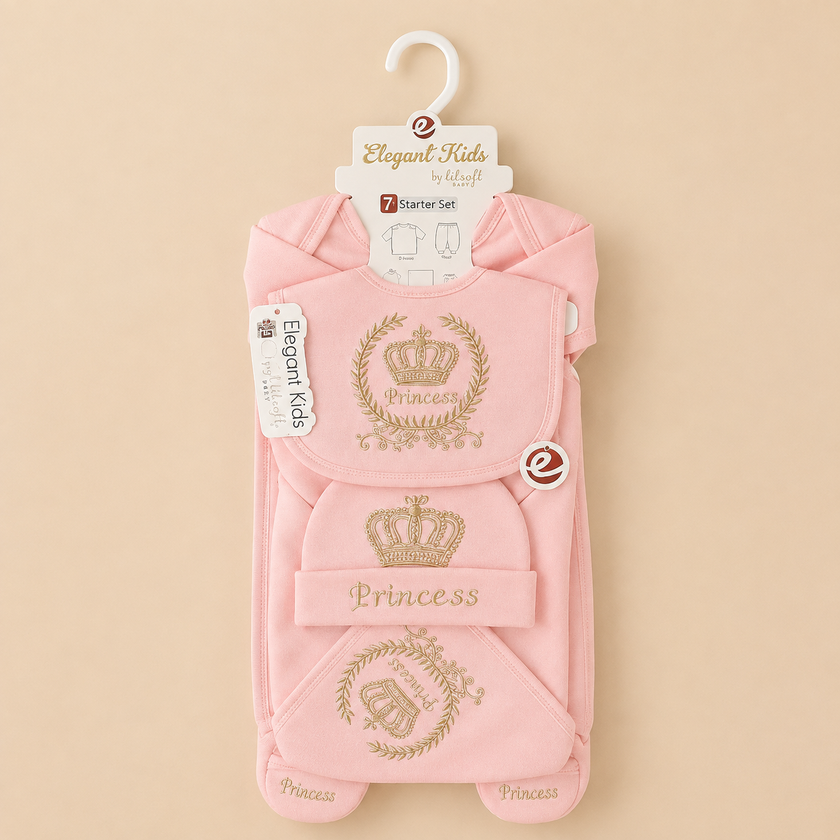 Baby 7 pcs Winter Starter Set ( prince / princess)
