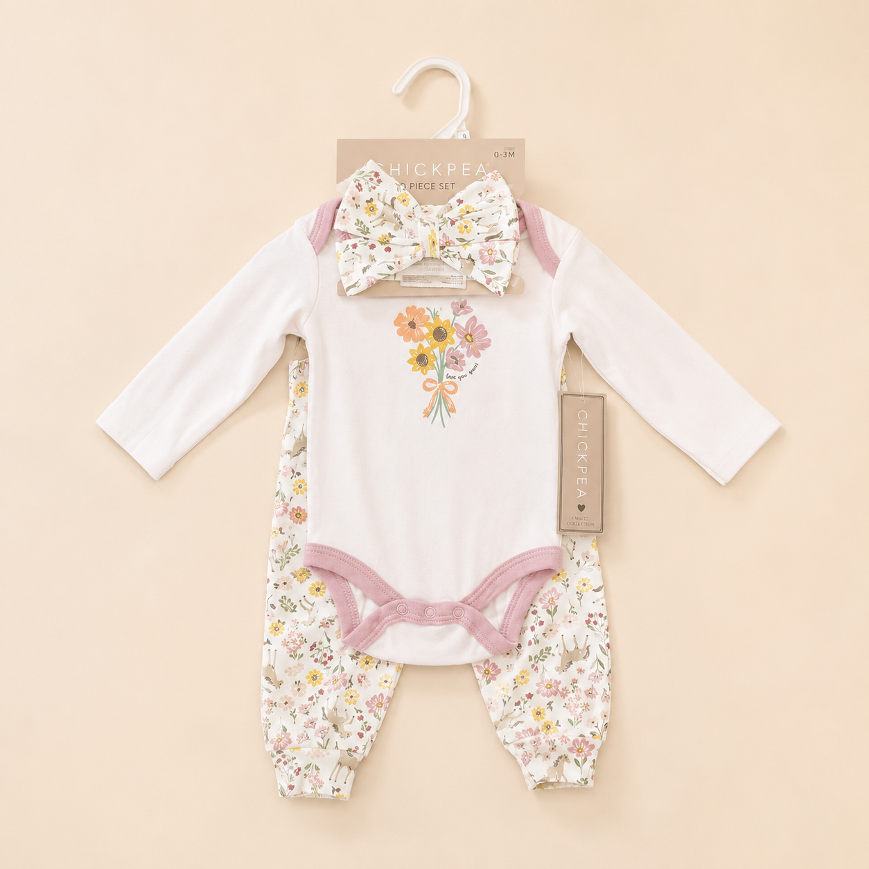 3In1 baby bodysuit set