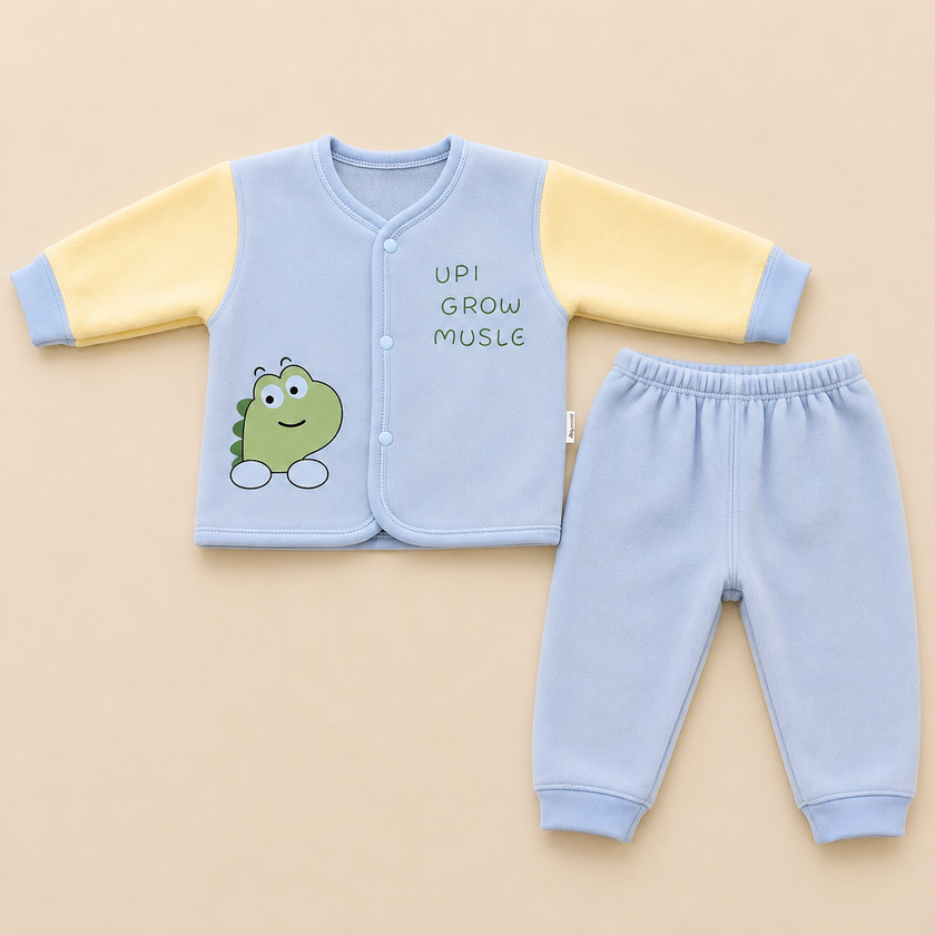 Baby winter fleece suit
