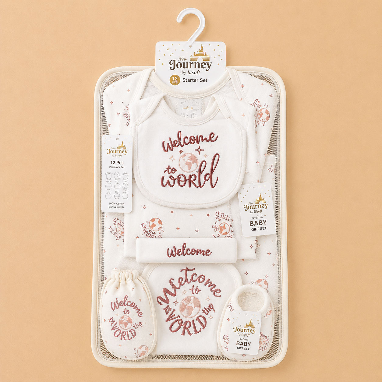 12 pcs Welcome to world Starter Set 0-6 months