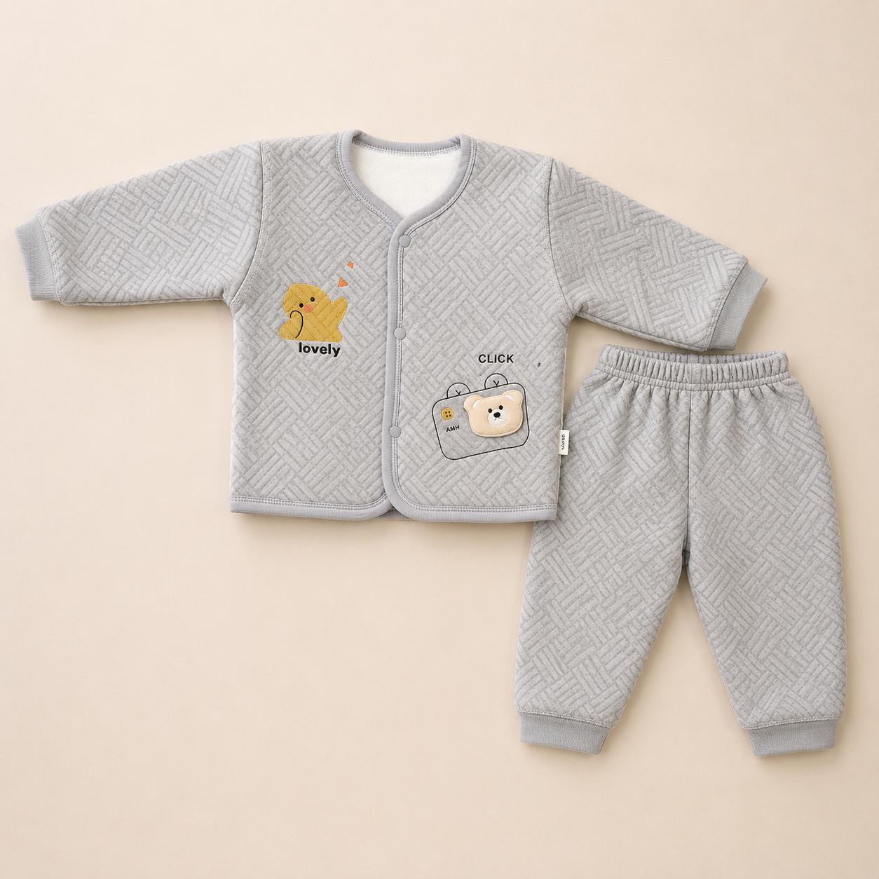 Winter fleece 0-6 months suit