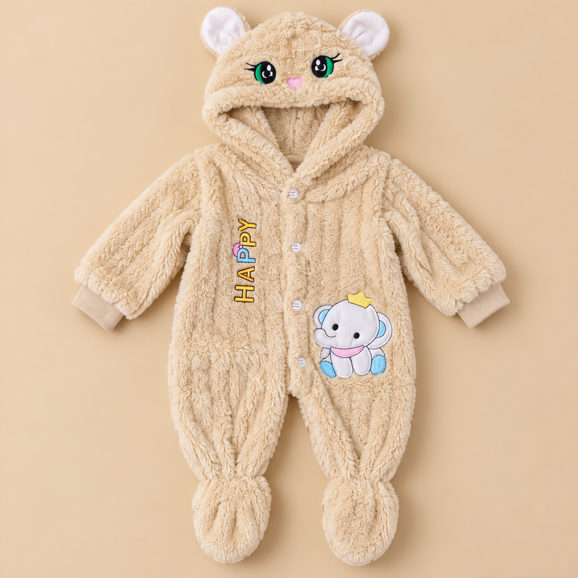 Ultra Soft Fleece 0-6 Month Romper