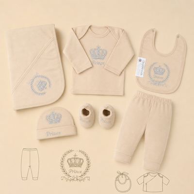 Baby 7 pcs Winter Starter Set ( prince / princess)