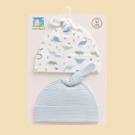 Baby Boy Cotton Beanie Caps (pack of 2)