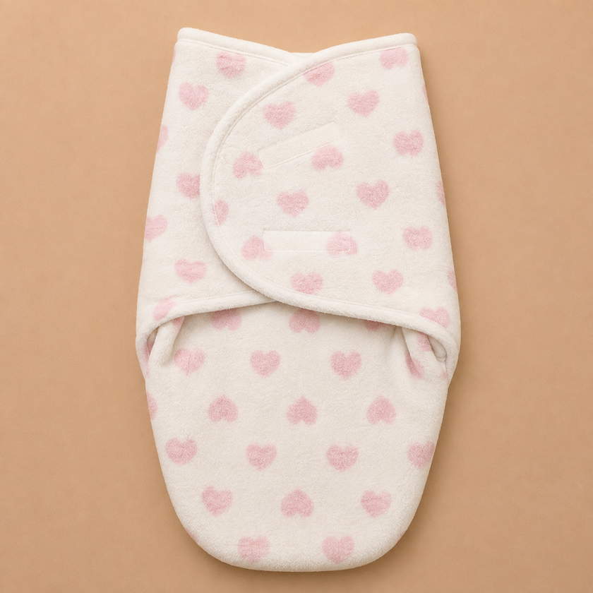 Baby winter fleece swaddle 0-3