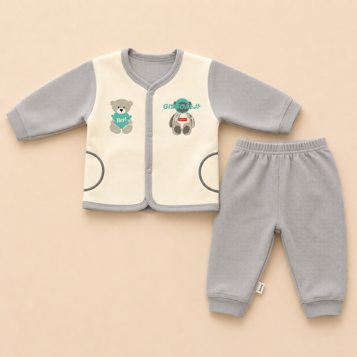 Winter fleece 0-6 months suit