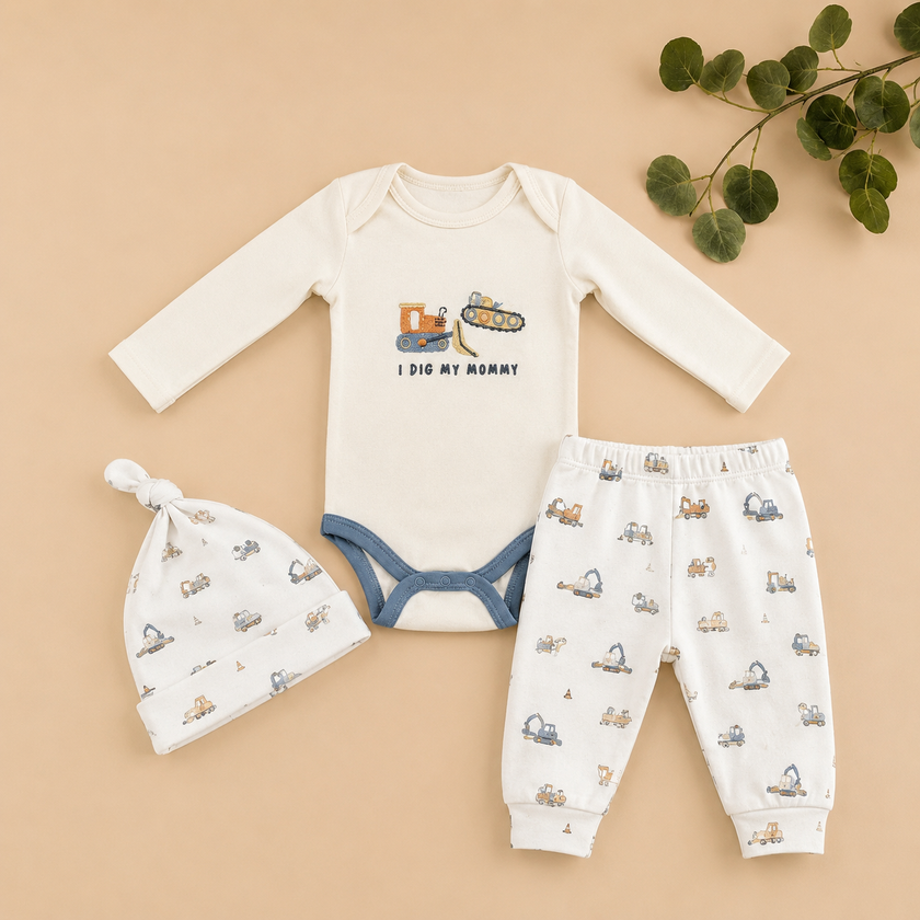 3In1 baby bodysuit set