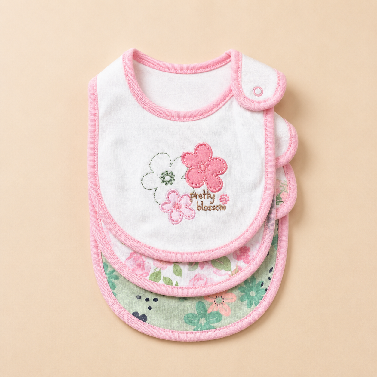 Girls bib 3 pcs