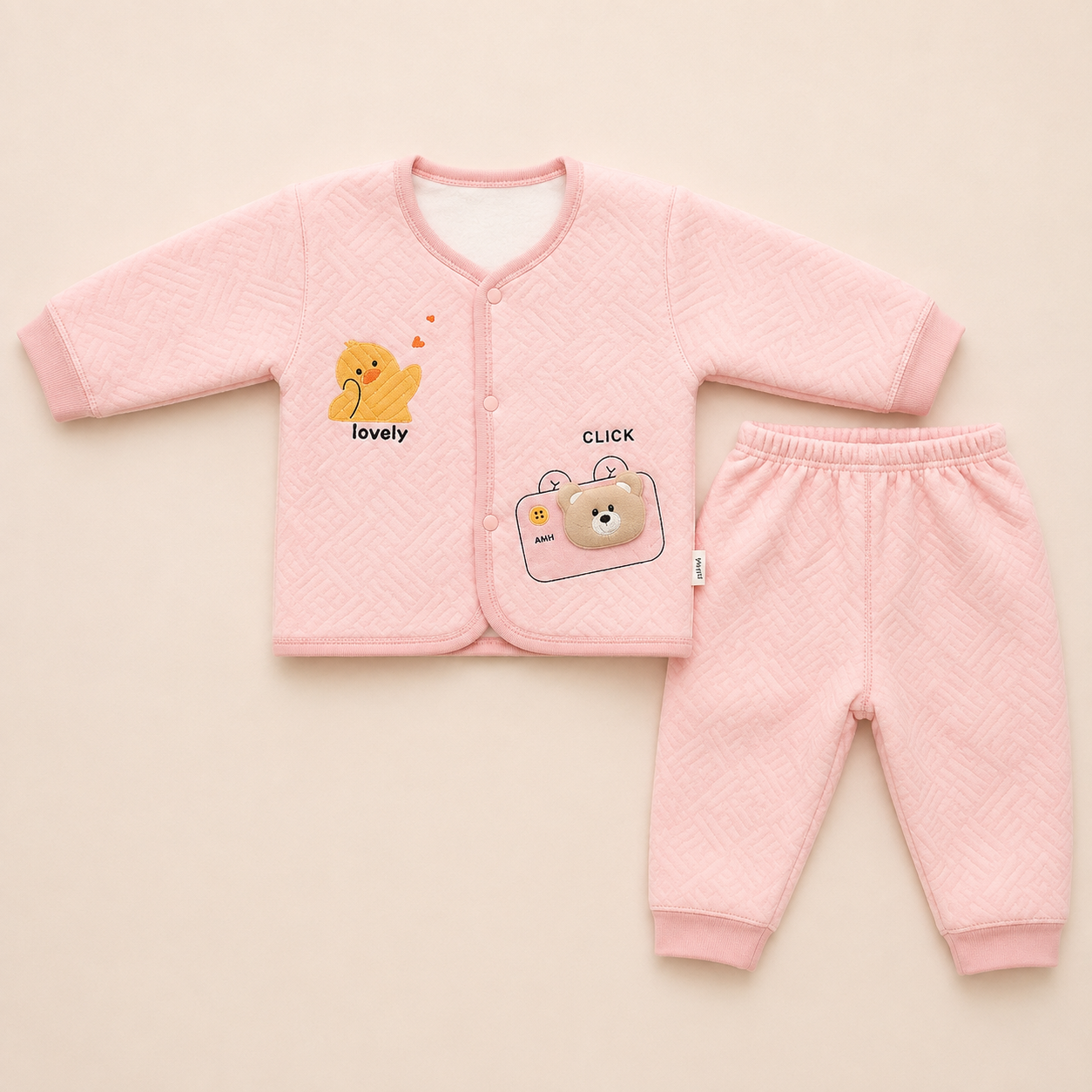 Winter fleece 0-6 months suit