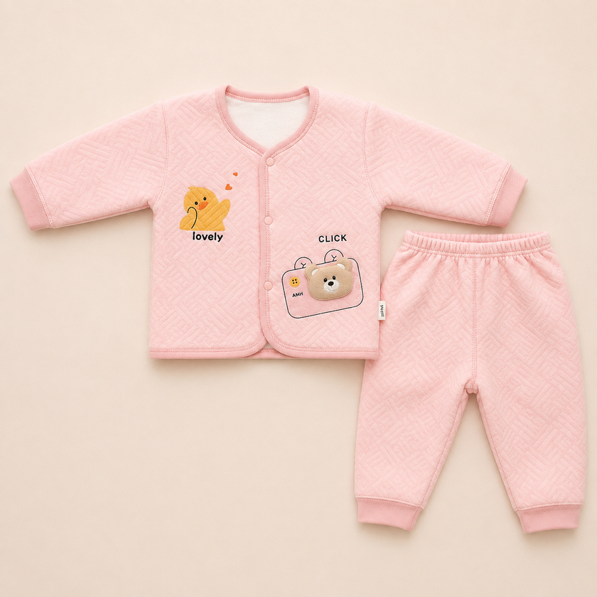 Winter fleece 0-6 months suit