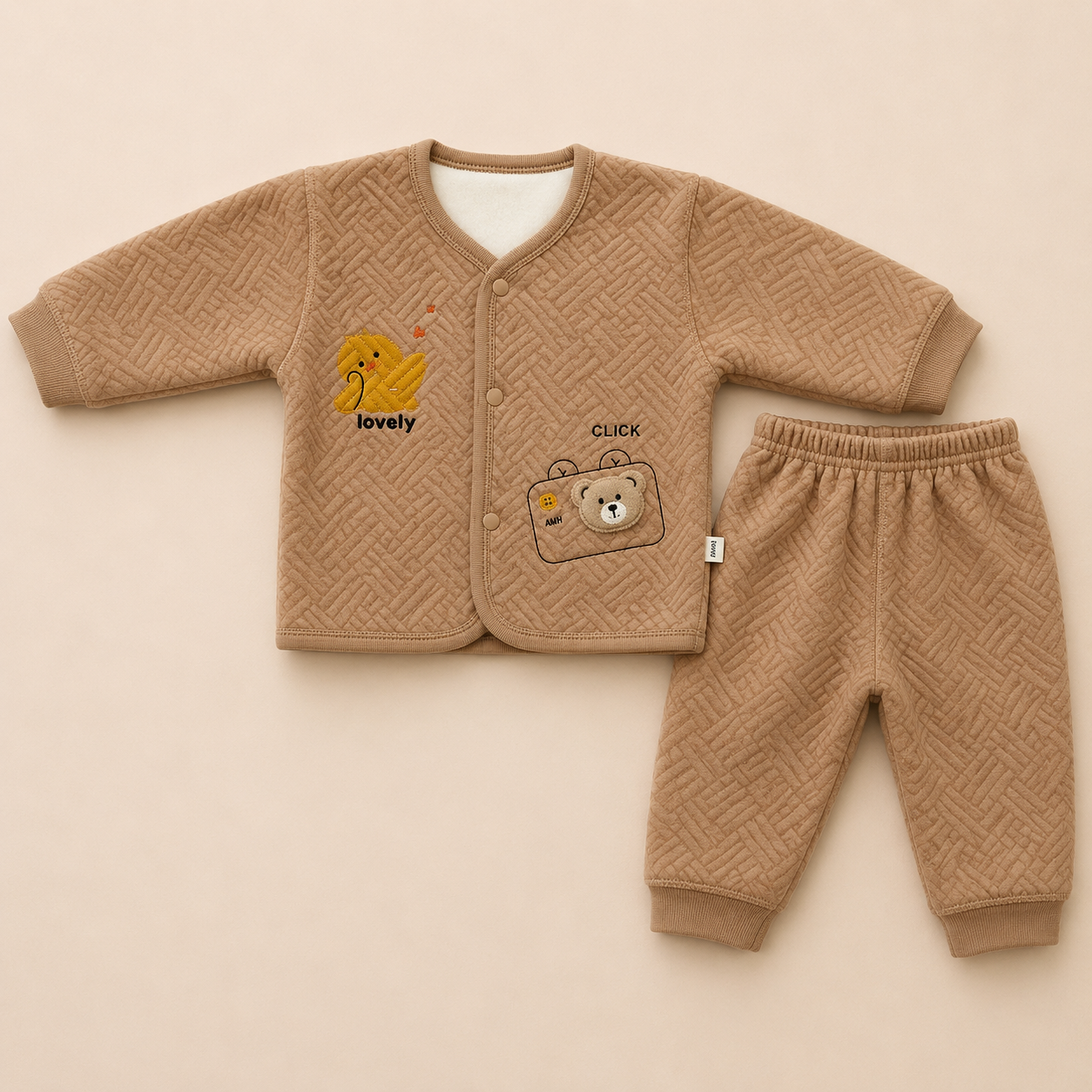 Winter fleece 0-6 months suit