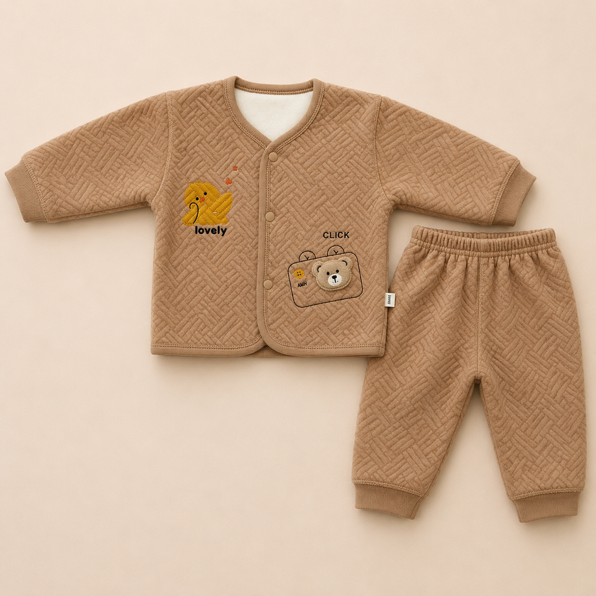 Winter fleece 0-6 months suit