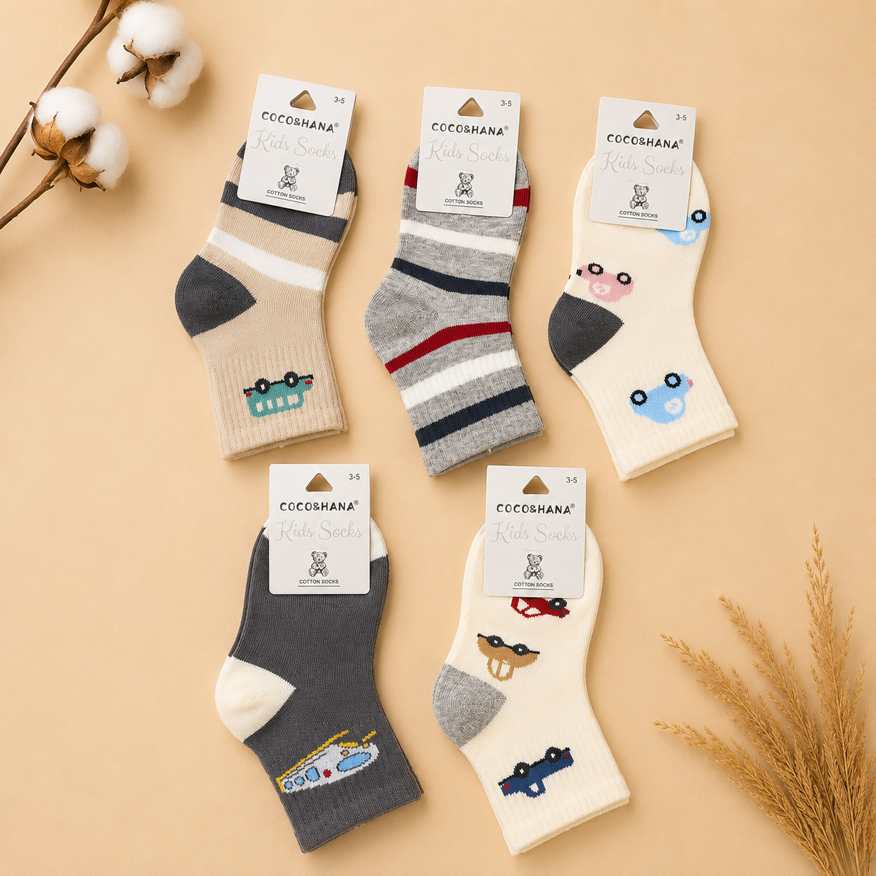 Cotton socks 5 pcs Packs