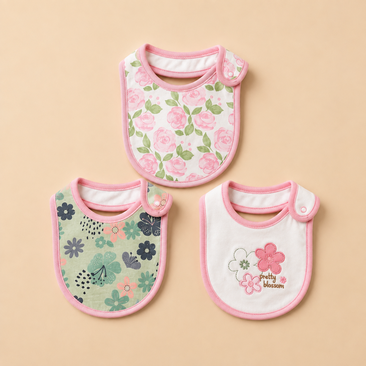 Girls bib 3 pcs