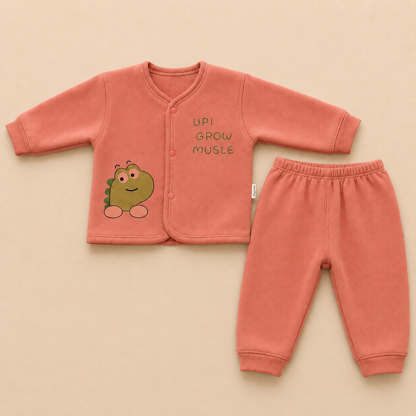 Baby winter fleece suit