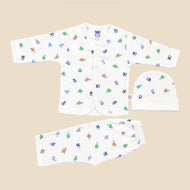 0-3 Months Baby cotton suit 3in1