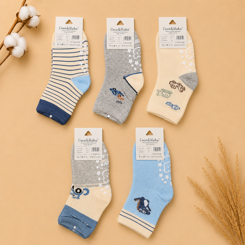 5 pcs pack cotton socks