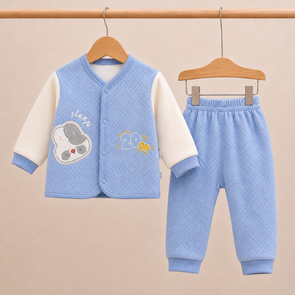 Winter fleece 0-6 months suit