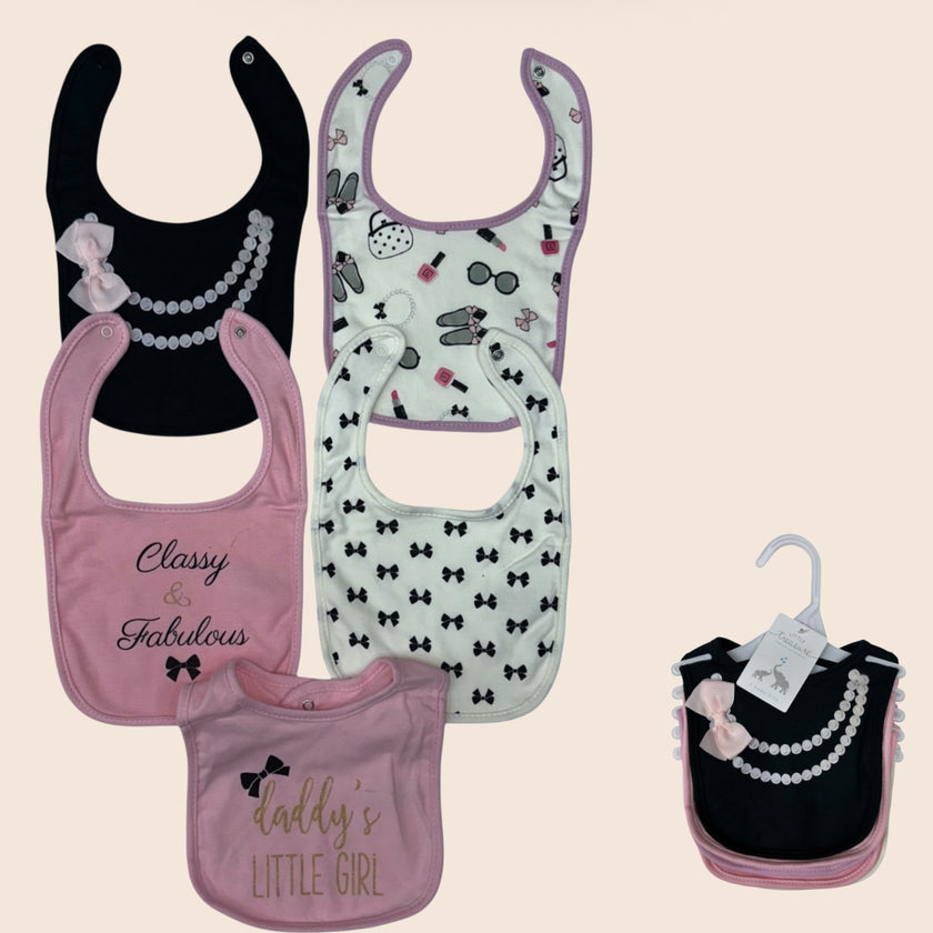 Girls 5-pieces Bib Pack