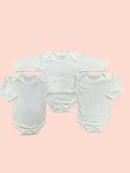Plain White Cotton  Bodysuit