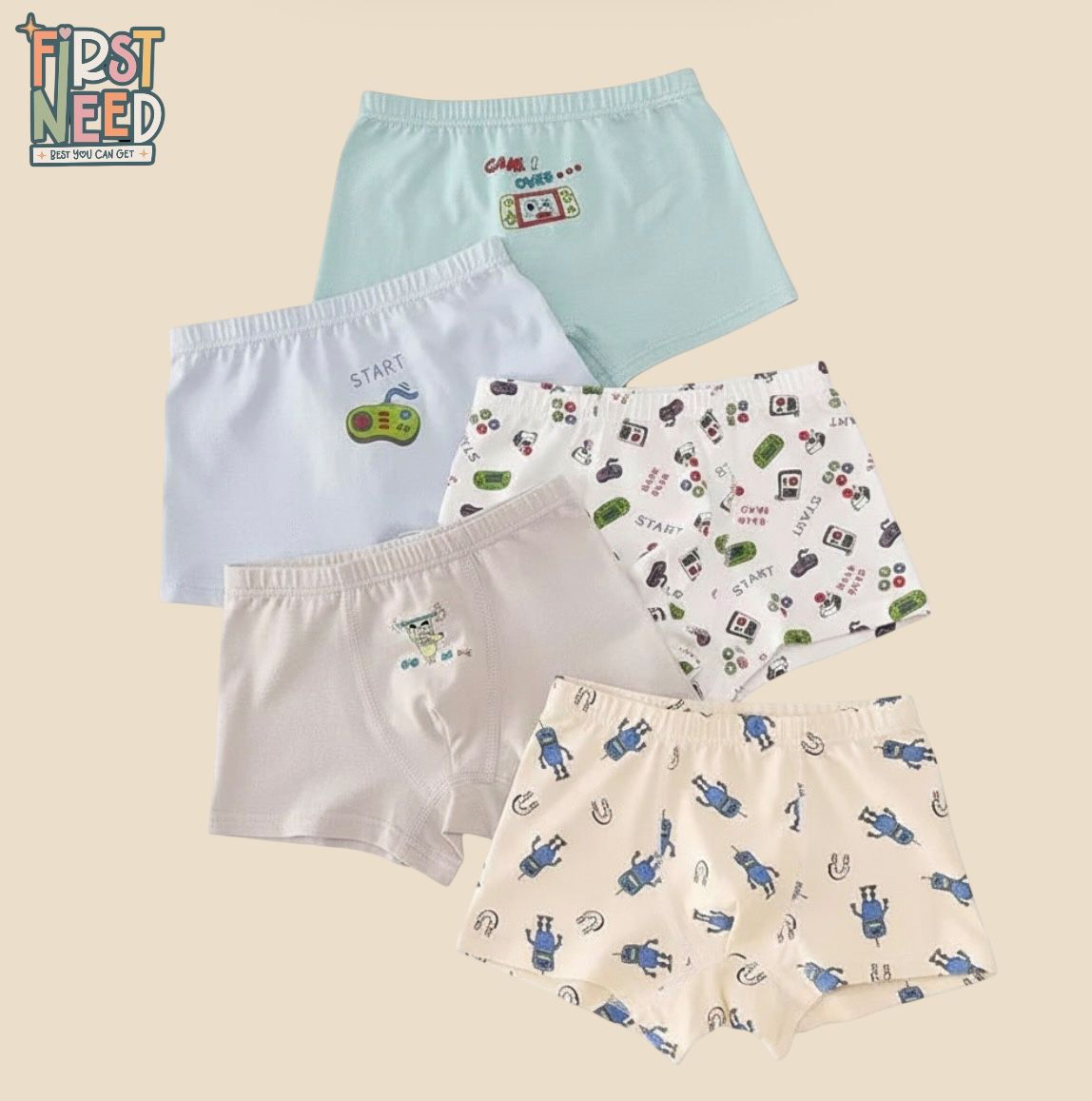 Pack of 5 Boys Boxers