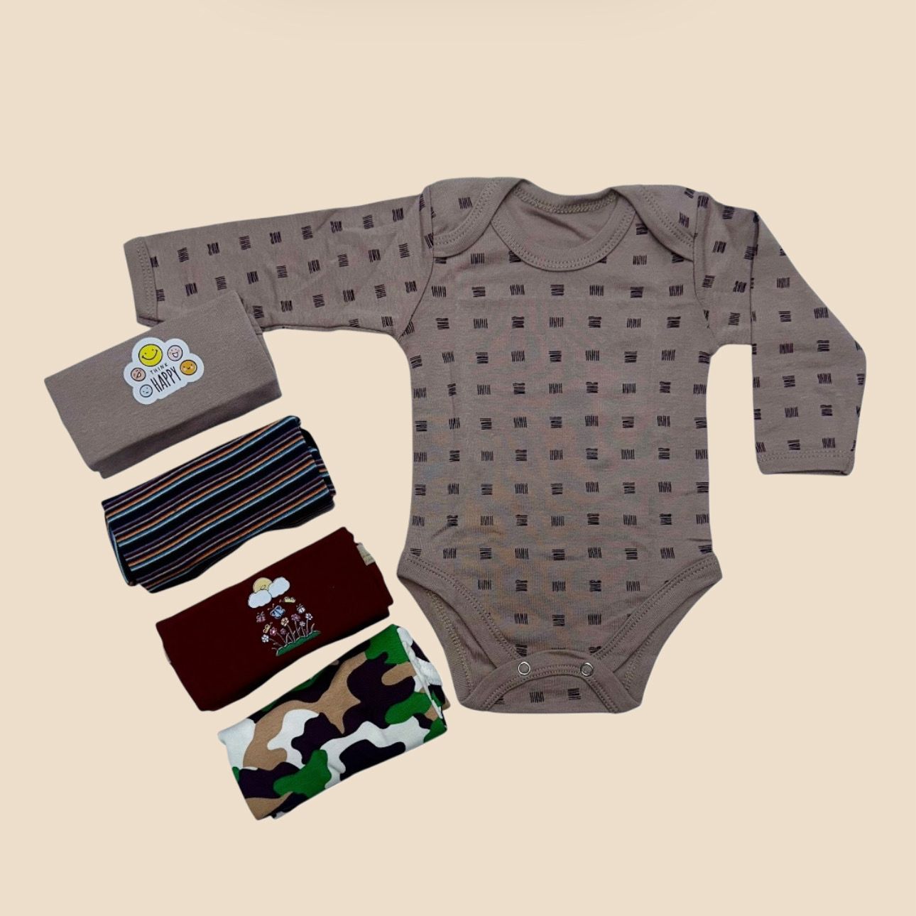 Kids' Colorful Body Suits - Pack of 5