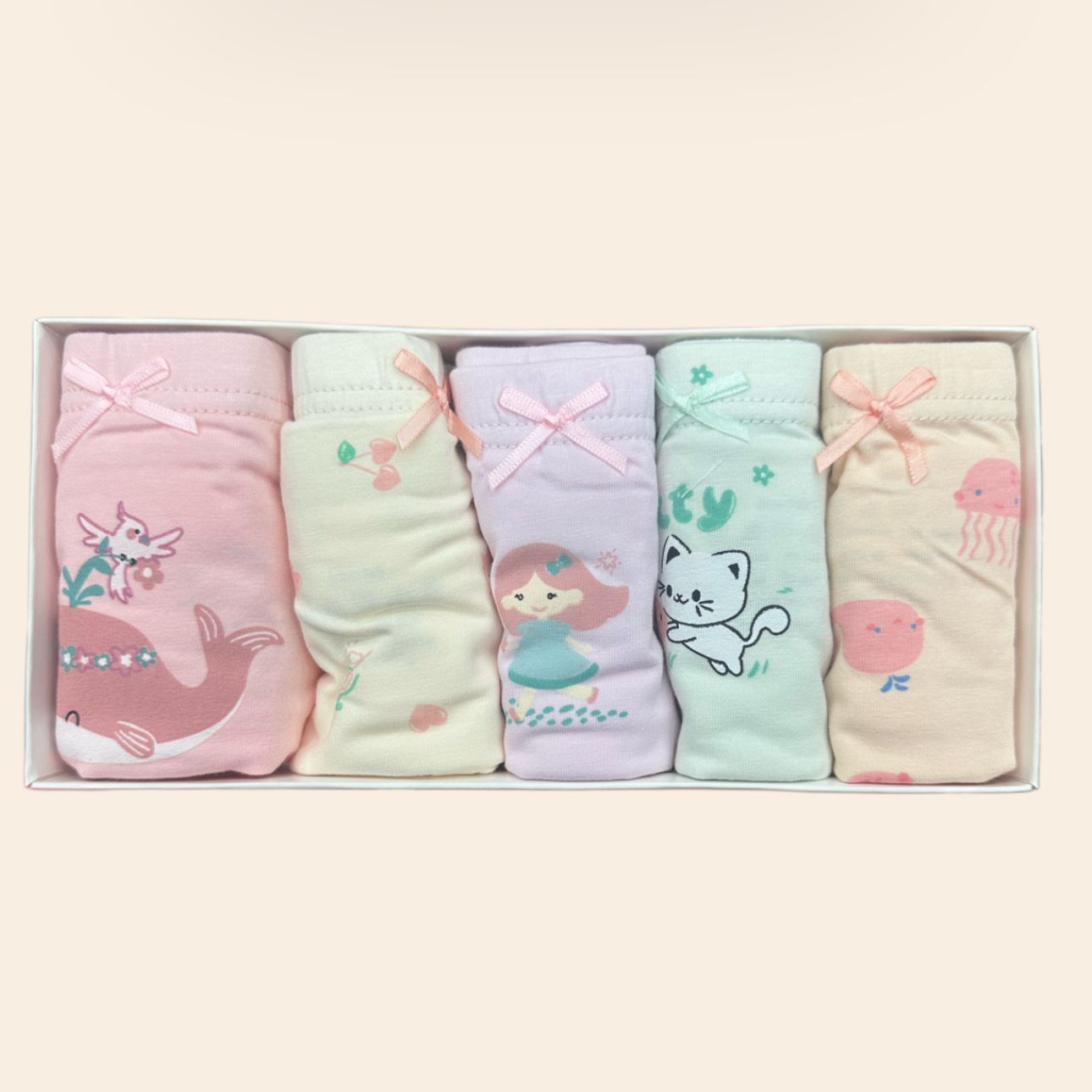 Pack of 5 Girls Boxer