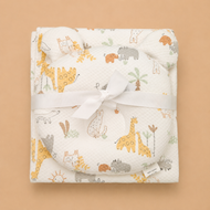 Baby colorful wrapping sheets with pillow (76×91cm)
