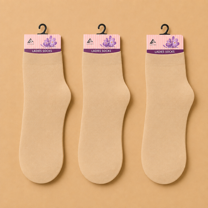 Ladies ankle stocking (pack of 3)