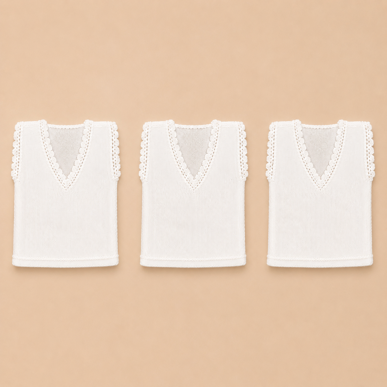 3pcs pack woolen vest