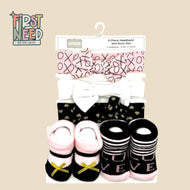 Head Band & Socks Set for Baby Girl (5 pcs)