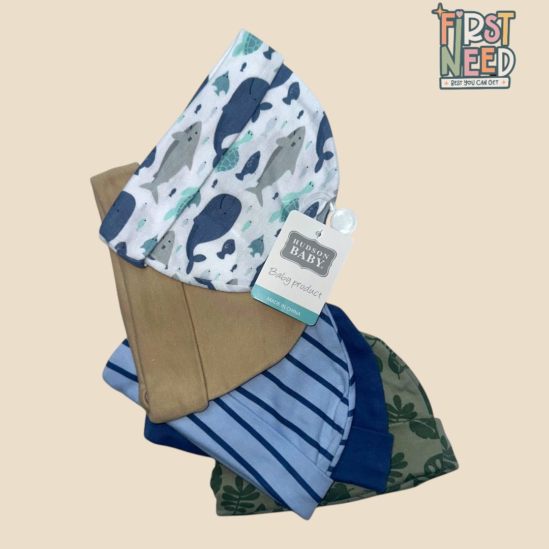 Hudson Baby Cotton Cap ( pack of 5 )