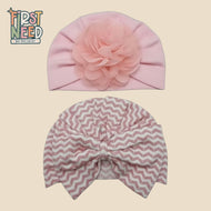 Baby Girl Turban Cap (pack of 2)