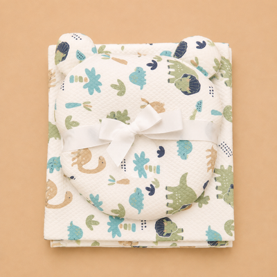 Baby colorful wrapping sheets with pillow (76×91cm)