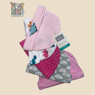 Hudson Baby Cotton Cap for Girls (pack of 5)
